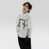 Summer Chinese short-sleeved white shirt for boys 2024 New style, a stylish and thin Chinese-style shirt jacket for children and boys details Picture